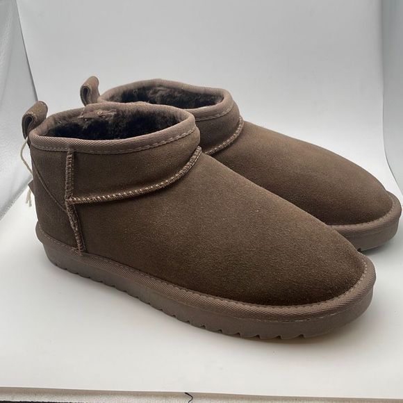 CUSHIONAIRE womens Cozy Ankle Boot Size 8.5 TAUPE - Picture 4 of 7